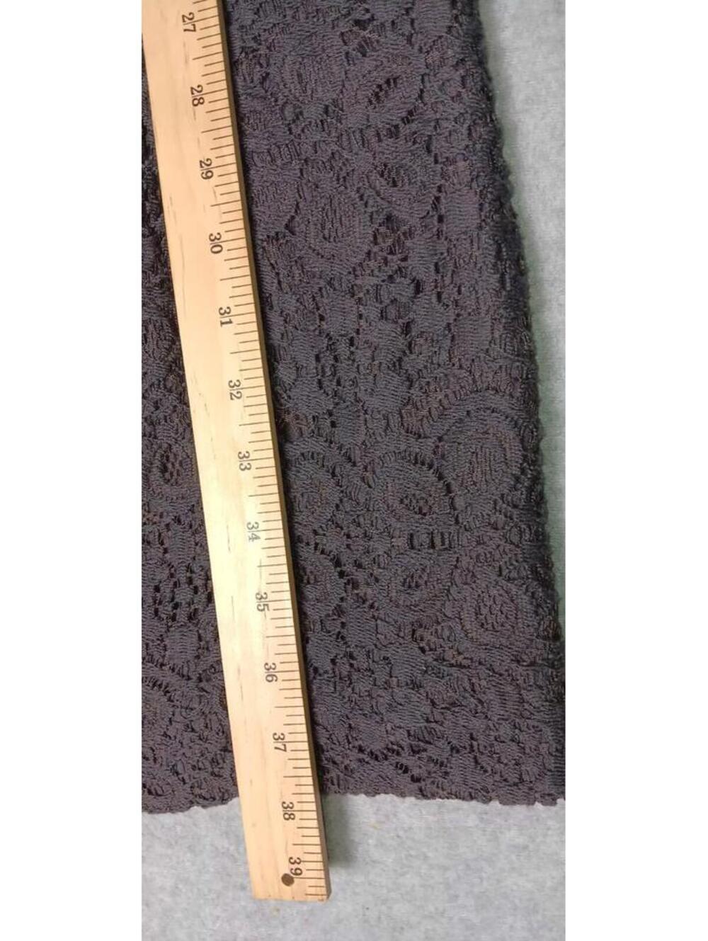 Antonio Melani Lace Overlay Body Con Dress Womens Size 6 Dark Gray Long... - Picture 4 of 11